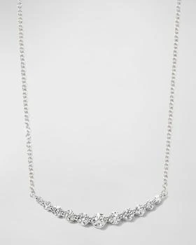 Memoire | White Gold Round 11-Diamond Necklace, 18"L, 0.56-0.65tcw,商家Neiman Marcus,价格¥17976