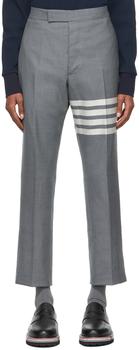 Grey 4-Bar Backstrap Trousers,价格$782.53