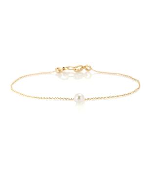 推荐Palme de Perle 14kt gold bracelet with pearl商品