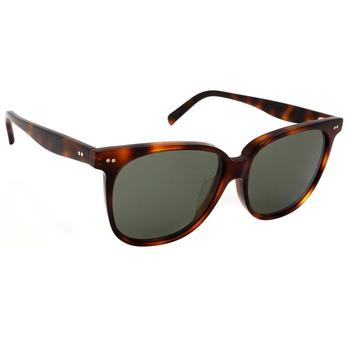 推荐Celine Green Geometric Ladies Sunglasses CL40022F 53N 58商品