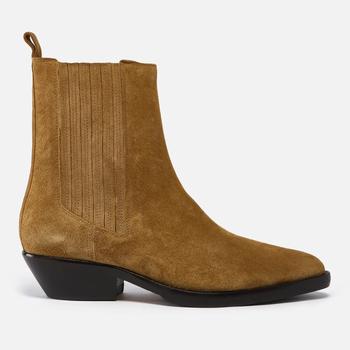 女士Isabel Marant, Isabel Marant | Isabel Marant Women's Delena Suede Western Boots - Taupe商品图片 额外7折, 额外七折