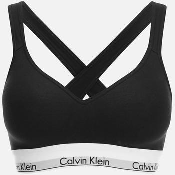 商品Calvin Klein Women's Modern Cotton Lift Bralette - Black图片