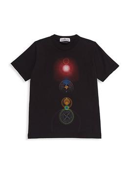 Stone Island | Little Boy's & Boy's Logo Light Rays T-Shirt商品图片,7折