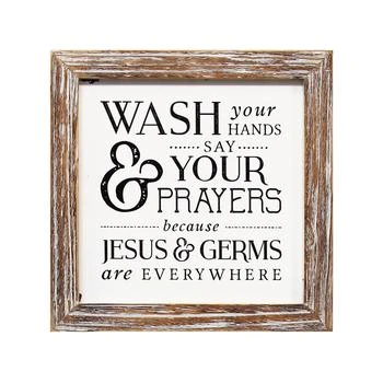 Stratton Home Décor | Stratton Home Decor Wash Your Hands Say Your Prayers,商家Macy's,价格¥367