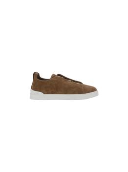 zegna鞋正品, Zegna | Ermenegildo Zegna Men's  Brown Other Materials Sneakers商品图片 8.7折