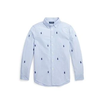 Ralph Lauren | Big Boys Embroidered Polo Pony Oxford Shirt 5.8折