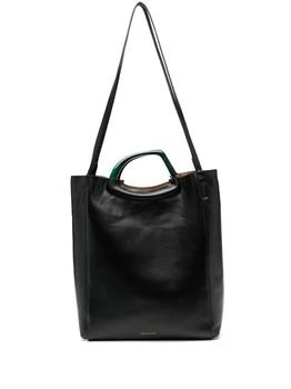 推荐Dries Van Noten Leather Shopper Bag商品