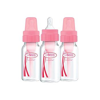 商品Natural Flow Anti-Colic Baby Bottles, Pink, 4oz图片