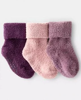 Carter's | Baby Girls 3-Pack Crew Bootie Socks,商家Macy's,价格¥52