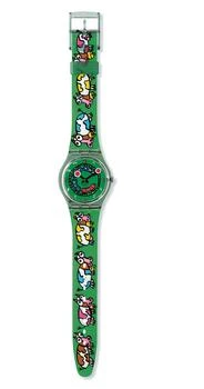 Swatch | Crazy Train Quartz Green Dial Unisex Watch GG194 7.3折, 满$75减$5, 满减