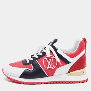 lv低帮鞋, [二手商品] Louis Vuitton | Louis Vuitton Multicolor Mesh And Leather Run Away Low Top Sneakers Size 37.5商品图片 8.1折