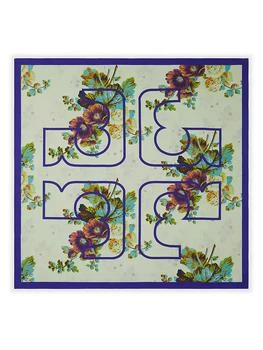 Tory Burch | Blurry Floral Silk Scarf 