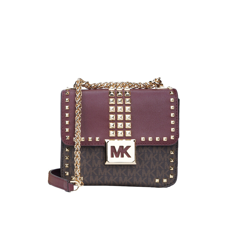 michael kors bradshaw单肩包, Michael Kors | Michael Kors 奥莱款女士PVC配皮单肩斜挎链条包35F1G6SS1B-MERLO商品图片 包邮包税