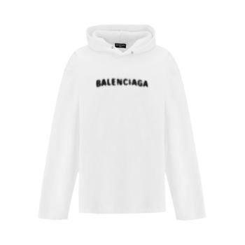 巴黎世家卫衣价格, Balenciaga | BALENCIAGA 男士白色卫衣/帽衫 661711-TKVD6-9040商品图片 满$100享9.5折, 满折