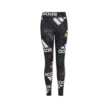 adidas裤子好不好, Adidas | Little Girls Ankle Length Brand Love Tights商品图片 