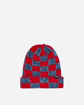 推荐Crochet Checkered Beanie Red商品