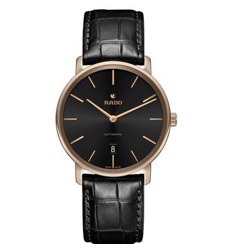 雷达男表精选, Rado | DiaMaster Thinline Automatic Black Dial Mens Watch R14068166商品图片 6.6折