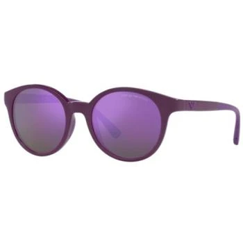 Emporio Armani | Emporio Armani Women's Sunglasses - Violet Round Frame Purple Lens | 4185 51154V 4.1折×额外9折x额外9折, 额外九折