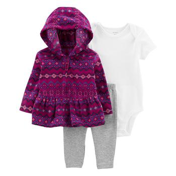 Carter's | Baby Boys Little Jacket, Bodysuit and Pants, 3 Piece Set商品图片,