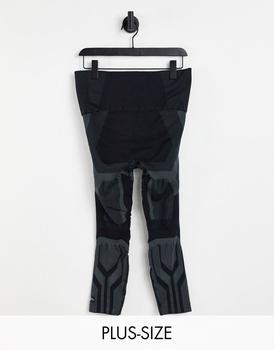 adidas plus, Adidas | adidas Training Plus Sculpt leggings with seam detail in black商品图片 