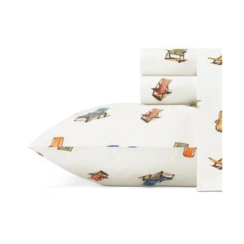 Tommy Bahama Home | Tommy Bahama Beach Chairs Cotton Percale 4 Piece Sheet Set,商家Macy's,价格¥562