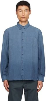 RRL | Blue Irving Shirt,商家Ssense US,价格¥1296
