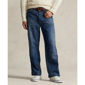商品Ralph Lauren | Men's Cotton Relaxed-Fit Distressed Jeans,商家Macy's,价格¥1717图片