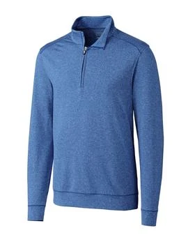 Cutter & Buck | Cutter & Buck Shoreline Heathered Quarter Zip Mens Pullover 6.7折