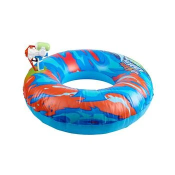 Nerf | Super Soaker Hydro Battle Cruiser Ride-on by Wowwee Inflatable Pool Float with Built-In Pool-Fed Mega Water Blaster 