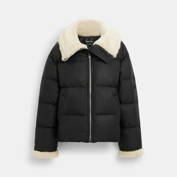 Coach | Coach Outlet Down Jacket With Shearling Collar 3.8折