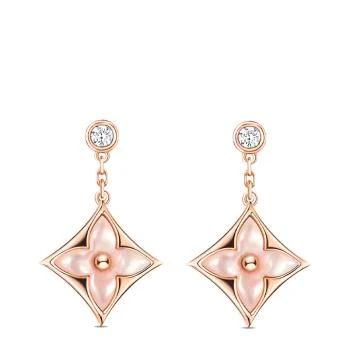 Louis Vuitton | 预售2-3周路易威登BLOSSOM系列经典款18k金玫瑰金粉红色珍珠母贝星星花朵形状钻石Q96667,商家IWCOCO,价格¥28472