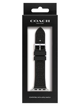 Coach | Apple® Watch Signature Black Silicone Strap商品图片,7折