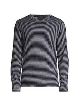 Vince | Mouline Stripe Crewneck Long-Sleeve T-Shirt商品图片,