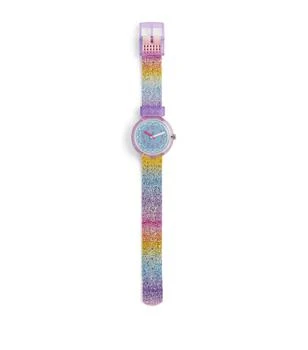 Flik Flak | Shine in Rainbow Watch 31.85mm,商家Harrods,价格¥417