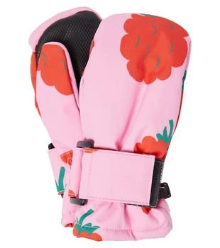 Tinycottons | Raspberries fleece-lined mittens,商家MyTheresa,价格¥387