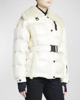 推荐Biollay Puffer Jacket with Shearling Trim商品