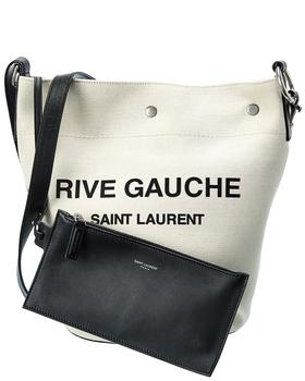 ysl包真假, Yves Saint Laurent | Saint Laurent Rive Gauche Canvas & Leather Bucket Bag商品图片 8.5折