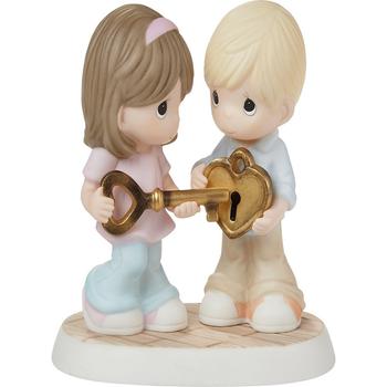 商品222003 You Have The Key To My Heart Bisque Porcelain Figurine图片