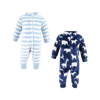 Hudson | Baby Boys Plush Long Sleeve Jumpsuits, Pack of 2商品图片,