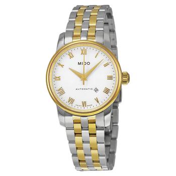 美度女表正品, MIDO | Baroncelli II Automatic White Dial Two-tone Ladies Watch M76009261商品图片 4.5折