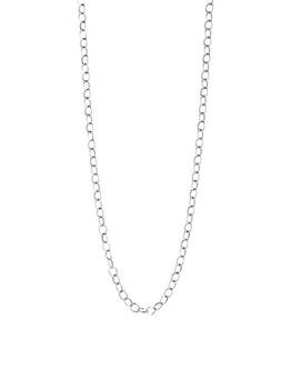 商品Chains 18K White Gold Oval Link Necklace图片