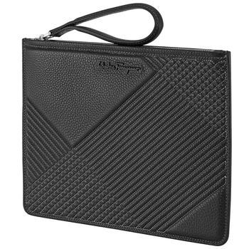菲拉格慕包女包, Salvatore Ferragamo | Black Firenze Leather Clutch Bag商品图片 5折