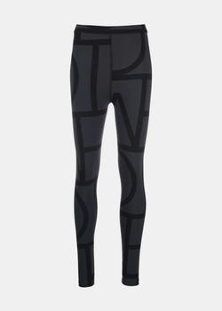 Totême | Toteme Black Monogram Leggings商品图片,6折×额外9.5折, 独家减免邮费, 额外九五折