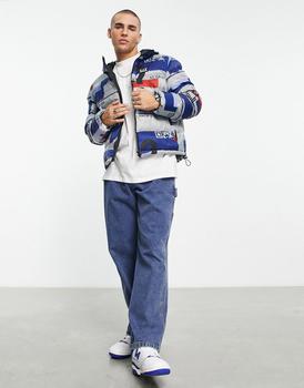 EA7 | Armani EA7 logo print puffer coat in multi商品图片,