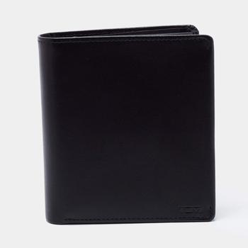 推荐Tumi Black Leather Global Vertical Flip Coin Wallet商品