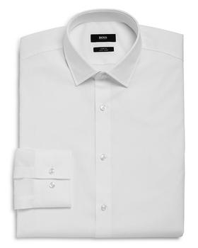 推荐Basic Solid Slim Fit Dress Shirt商品