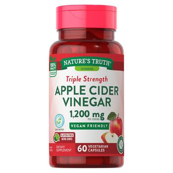 商品Nature's Truth | Apple Cider Vinegar 1,200 mg, Vegetarian Capsules,商家Walgreens,价格¥96图片