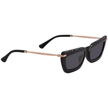 推荐Jimmy Choo Grey Rectangular Ladies Sunglasses VELA/G/S 0FP3/IR 55商品