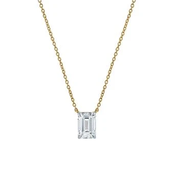 LuvMyJewelry | Emerald Elegance 14K Gold Lab Grown Diamond Necklace - 0.75ct,商家Premium Outlets,价格¥8596
