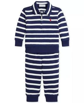 Ralph Lauren | Baby Boys French Terry Striped Shirt & Pants Set,商家Macy's,价格¥520